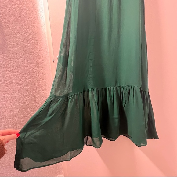 🍭🍭Sale🍭🍭 Reformation Emersyn Dress in Emerald - Picture 15 of 16